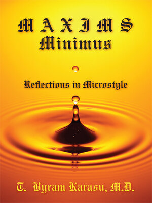 cover image of Maxims Minimus